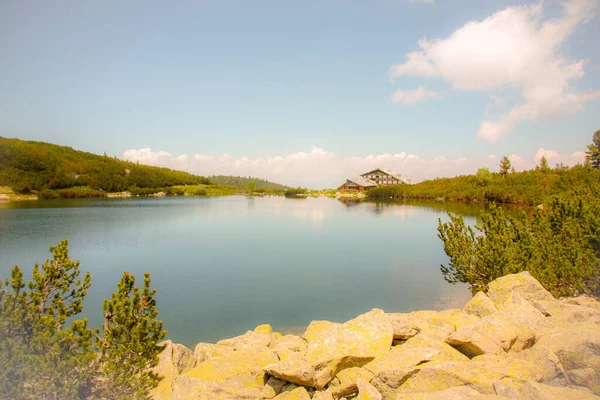 Prachtig Landschap Met Meer Bergen — Stockfoto