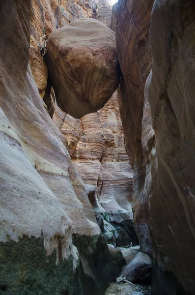 Hermosa Vista Cueva Ciudad Petra Jordania —  Fotos de Stock