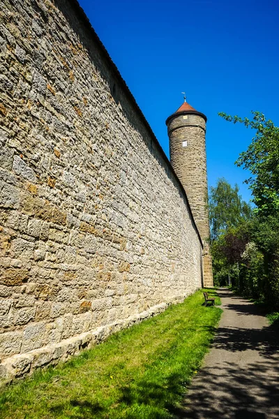 Det Gamla Slottet Staden Rothenburg Der Tauber Spanien — Stockfoto