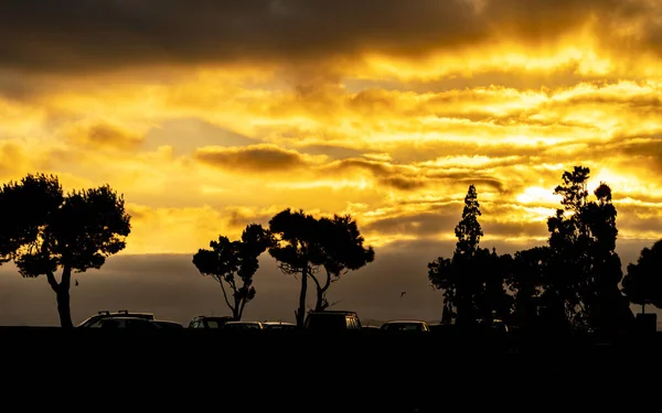 Belo Pôr Sol Sobre Mar — Fotografia de Stock