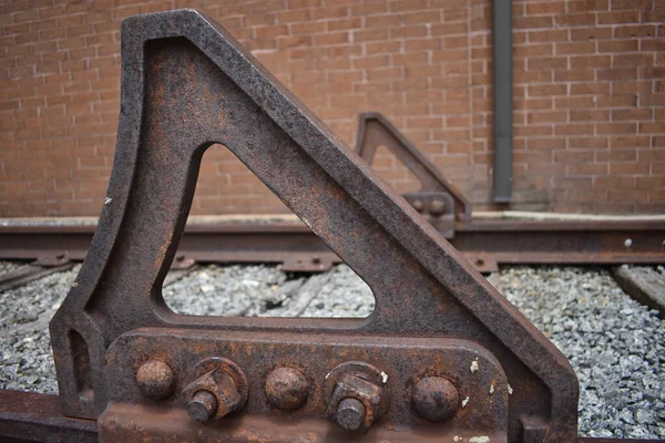 Velho Tubo Ferro Enferrujado — Fotografia de Stock