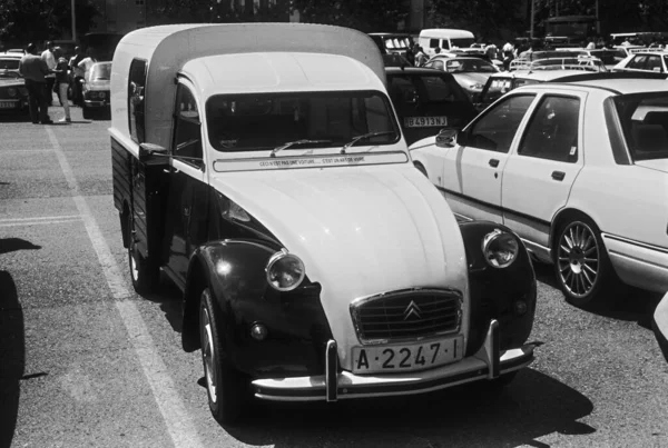 Közelkép Vintage Autó Utcán — Stock Fotó