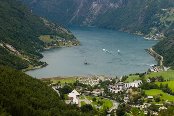 Uitzicht Rivier Bergen — Stockfoto