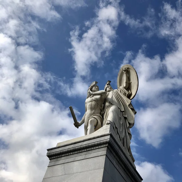 Estátua Liberdade Cidade Londres — Fotografia de Stock
