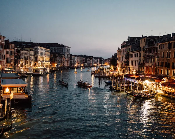 Venedig Italien September 2019 Blick Auf Den Großen Kanal Der — Stockfoto