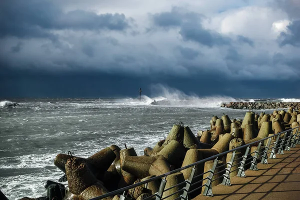 Хвилі Розбиваються Морі — стокове фото