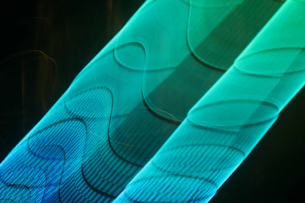 Abstrakcyjne Tło Wzorem Zielonych Niebieskich Pasków — Zdjęcie stockowe