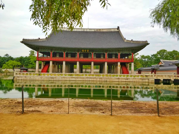 Asiatischer Tempel Park Reiseort Hintergrund — Stockfoto