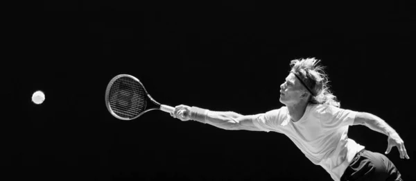 Jugador Tenis Masculino Fondo — Foto de Stock