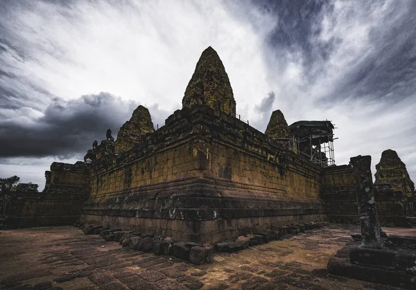 Αρχαίος Ναός Στο Angkor Wat Cambodia — Φωτογραφία Αρχείου