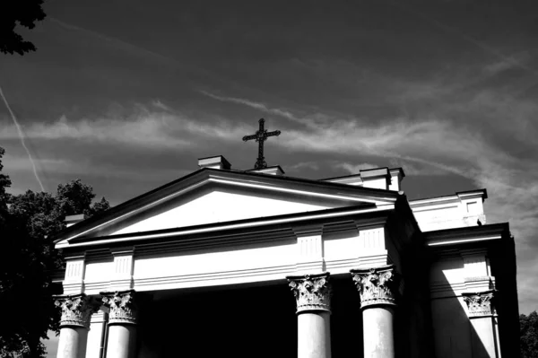 Schöne Alte Kirche Reiseort Hintergrund — Stockfoto