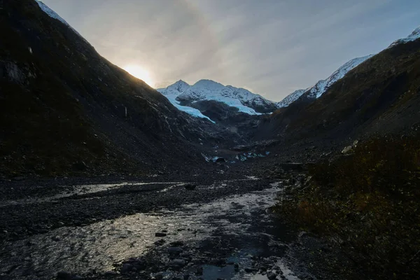 Красивий Гірський Пейзаж Природа Подорожі Копіювання Простору — стокове фото