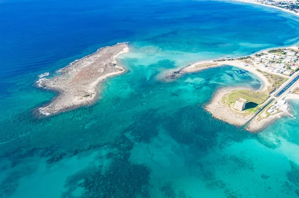 Aerial View Beautiful Tropical Sea Coast — Stock Photo, Image