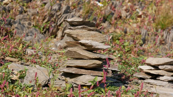 Detailní Pohled Zásobník Kamenů — Stock fotografie