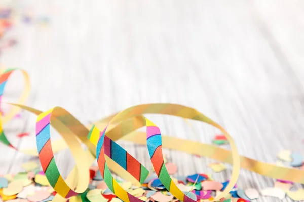 Colorful Confetti White Background — Stock Photo, Image