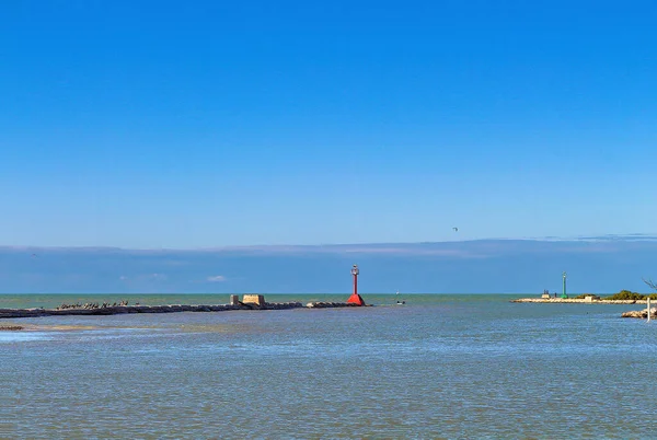 Blick Auf Das Meer Und Die Seebrücke Der Ostseeküste — Stockfoto