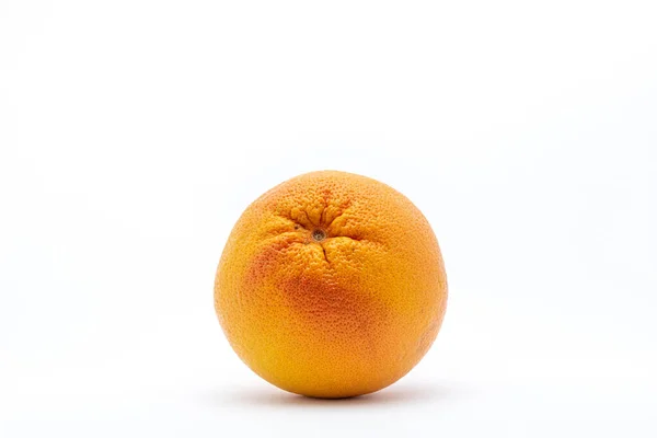 Zralé Pomerančové Ovoce Izolované Bílém Pozadí — Stock fotografie
