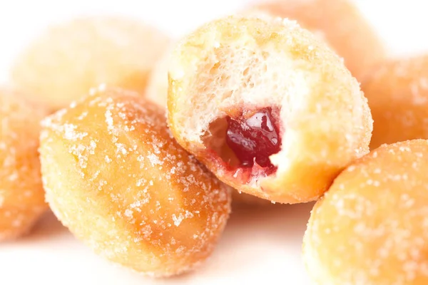 Nahaufnahme Von Leckeren Süßen Donuts — Stockfoto