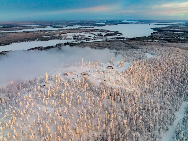 美丽的冬季景观 — 图库照片