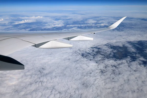 Kilátás Repülőgép Ablakából — Stock Fotó