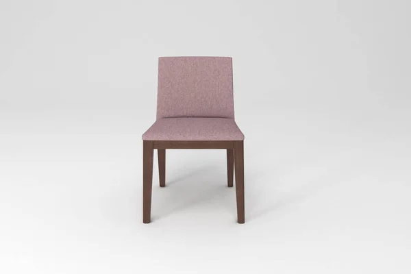 Moderní Židle Izolované Bílém Pozadí Vykreslování — Stock fotografie