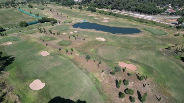 Vista Aérea Del Campo Golf Campo — Foto de Stock