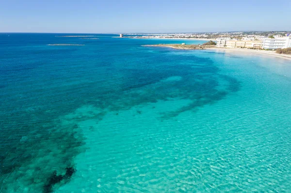 Aerial View Sea Beach Mediterranean Ocean — Stock Photo, Image