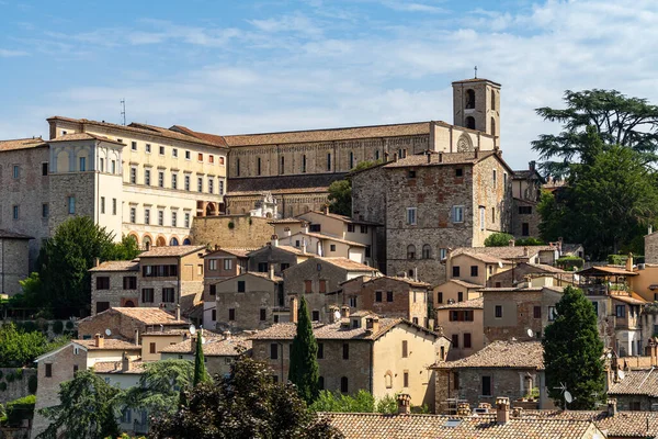 Vista Todi Uma Bela Cidade Região Úmbria Itália — Fotografia de Stock