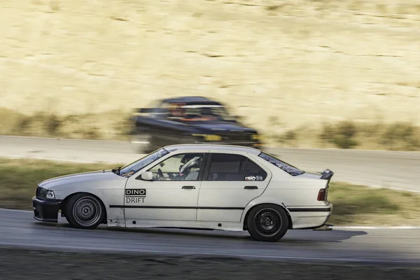 Drift Racing Bmw Carro Ação Pista Corrida — Fotografia de Stock