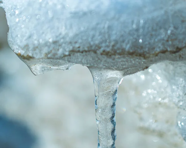 Cristales Hielo Lago Congelado —  Fotos de Stock