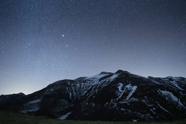 Cielo Nocturno Con Estrellas Vía Láctea —  Fotos de Stock