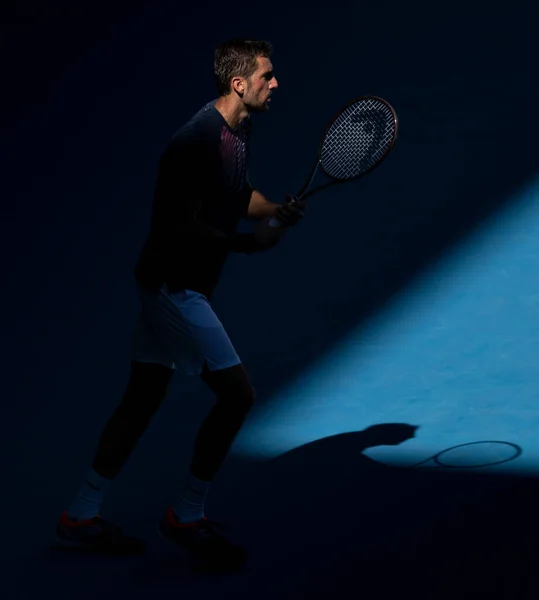 Jugador Tenis Masculino Fondo —  Fotos de Stock