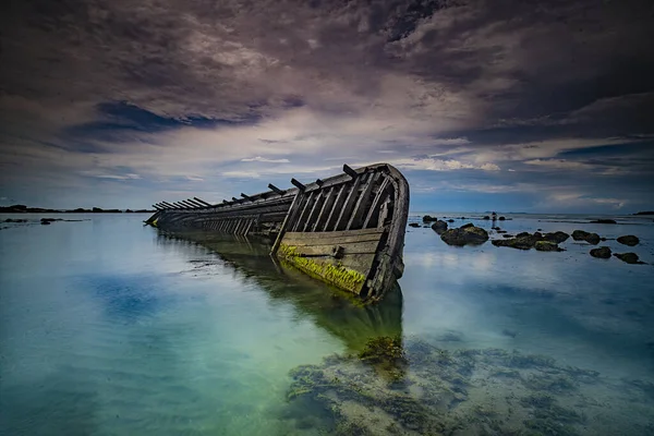 Bateau Pêche Sur Plage — Photo