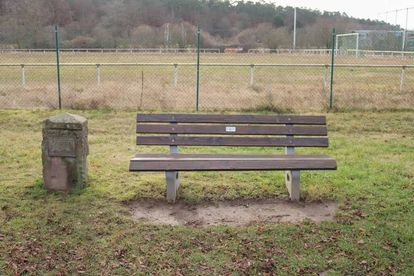 Bänk Parken — Stockfoto