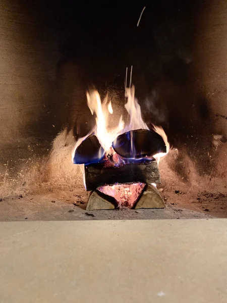 暖炉の炎 — ストック写真