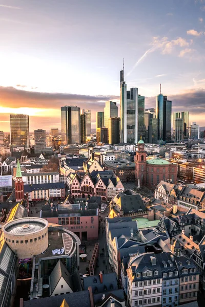 Vanuit Lucht Uitzicht Stad Frankfurt Main Duitsland — Stockfoto