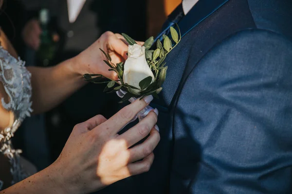 Anillos Boda Novio — Foto de Stock