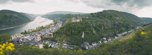 Vue Aérienne Ville Vieille Ville Des Alpes Suisses — Photo