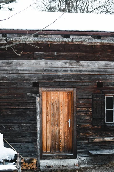 Ancienne Maison Bois Dans Village — Photo