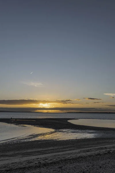 Schöner Sonnenuntergang Über Dem Meer — Stockfoto