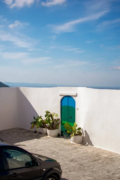 Прекрасний Вид Грецький Острів Санторіні Греція — стокове фото