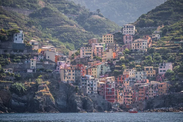 Manarola Cinque Terre Italy June 2017 View City Vernazza Liguria — Stock Photo, Image