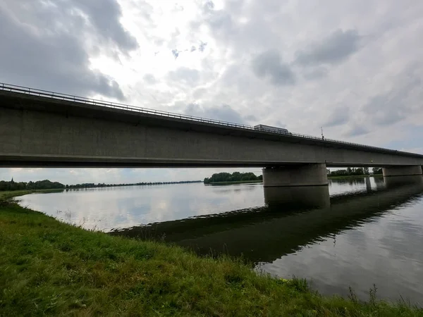 Pohled Řeku Most — Stock fotografie