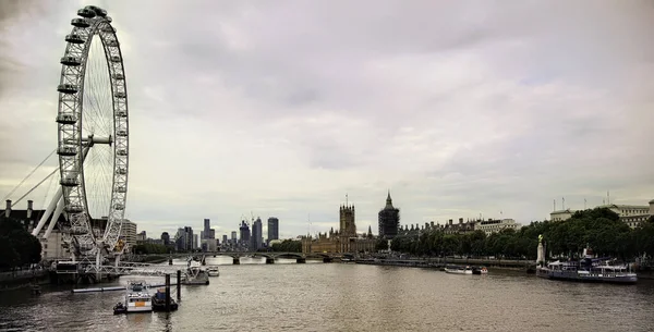 Лондон Октябрь 2019 Года Река Темза Городе Амстердам — стоковое фото