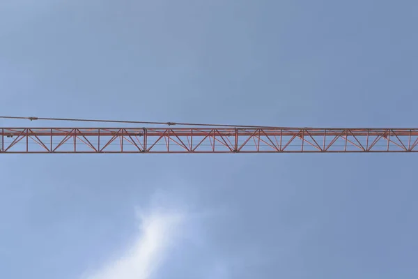 Construction Crane Roof Building — Stock Photo, Image