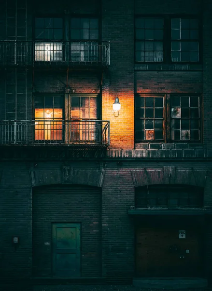 Velha Casa Abandonada Cidade — Fotografia de Stock