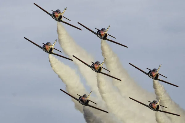 Airplanes Flying Sky — Stock Photo, Image