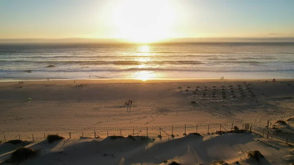 Zonsondergang Het Strand — Stockfoto