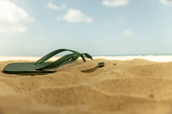 Flip Flops Stranden — Stockfoto