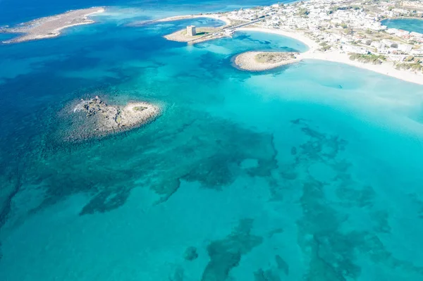 Srail Kuzeyindeki Akdeniz Adasının Havadan Görünüşü — Stok fotoğraf